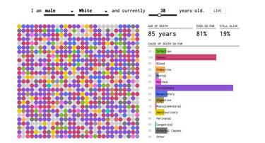 Esta web te dice cómo y de qué vas a morir según la edad