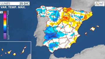 AEMET vaticina inestabilidad meteorológica para final de año: zonas afectadas por la lluvia