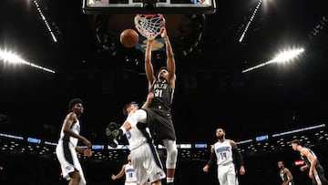 Nets y Magic, durante un partido