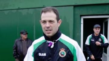 <b>DE REGRESO. </b>Juanjo González llegó a El Sardinero muy satisfecho tras el viaje realizado a Serbia.