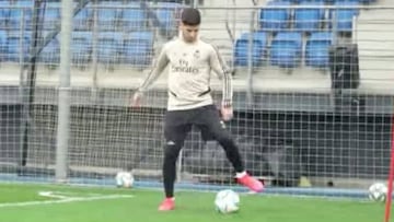 Asensio toca balón para la alegría de los madridistas