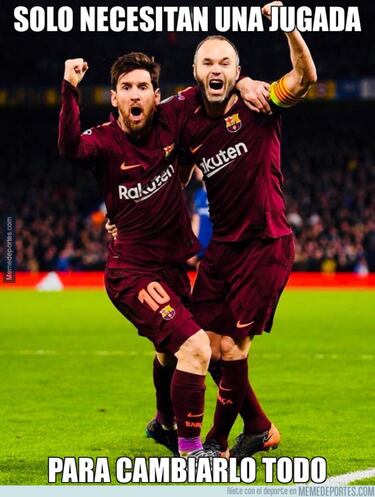 Los memes del Chelsea-Barcelona