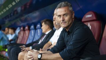 Fran Escriba el día del partido en Eibar.