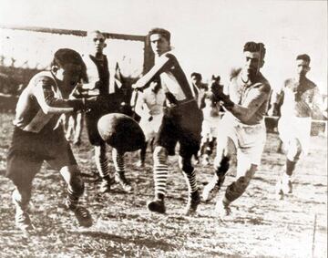 Partido de rugby jugado en 1923 por el Español.