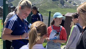 Jugadoras del Lyon en Tignes
