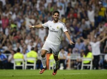 Isco celebra el 3-1.