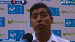 Las dos sentidas frases de Córdova tras terminar el torneo