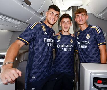Presentacin de la nueva segunda equipacin del Real Madrid para la nueva temporada 2023-24.