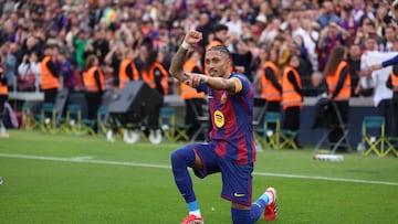 Raphinha celebra un gol