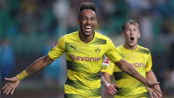 Aubameyang con el Dortmund.