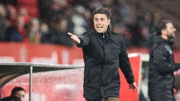 Lisci, durante el choque ante el Huesca.