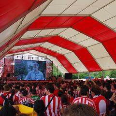La Fan Zone del Athletic en Sevilla cambia de sitio para tener más aforo