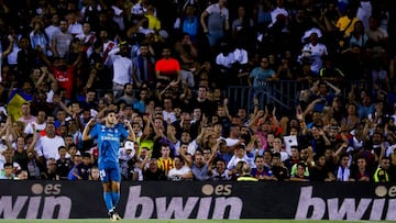 13/08/17 PARTIDO DE IDA SUPERCOPA DE ESPAÑA BARCELONA - REAL MADRID TERCER GOL MARCO ASENSIO 1-3 ALEGRIA