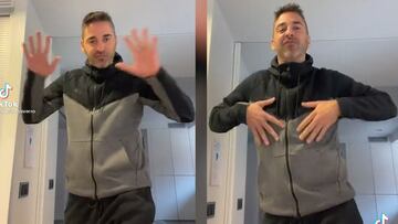 El surrealista v¨ªdeo de Navarro en TikTok junto a su hija que est¨¢ desatando las risas