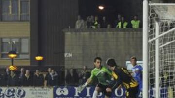 <b>EL GOL DEL GETA. </b>Sardinero marcó tras una buena jugada con participación de Mosquera y Albín.