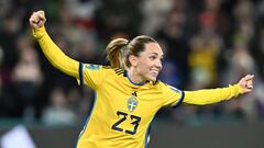 Elin Rubensson durante un partido.