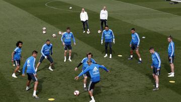 14/04/19 ENTRENAMIENTO REAL MADRID 
 GRUPO ZIDANE
 VALVERDE LUCA ZIDANE BENZEMA MARIANO MARCELO MODRIC KEYLOR NAVAS CASEMIRO VARANE BALE