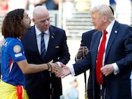 Chelsea defender Marc Cucurella has revealed how U.S President Donald Trump crashed their Club World Cup celebration in New Jersey.