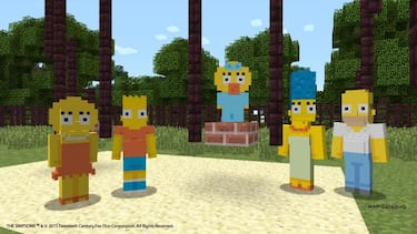 Los Simpsons llegan a Minecraft en Xbox One y 360