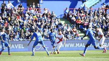 Álvaro Medrán durante la derrota de su equipo en contra del Getafe.