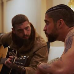 Bad Bunny y Post Malone cantan juntos en video tras de fallas técnicas en Coachella