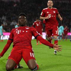 Alphonso Davies es el más joven en marcar con Bayern Múnich