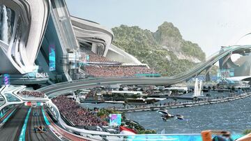 Circuito futurista de F1 para 2050.