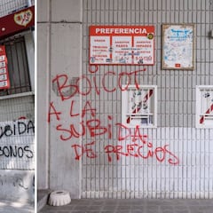 Aparecen pintadas en Vallecas contra la subida de los abonos