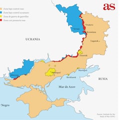 Así quedará el mapa de Ucrania si se implementa el plan de paz entre Estados Unidos y Rusia