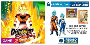Reserva Dragon Ball FighterZ para Switch con estos regalos