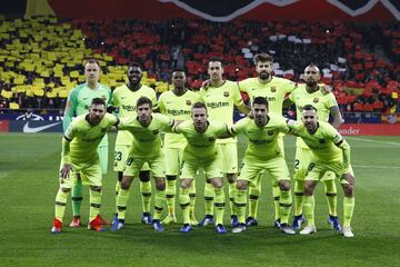 Once inicial del Barcelona 