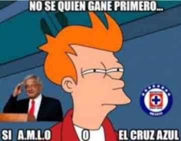 Hasta un personaje político importante apareció en uno de los memes de la derrota de la Máquina en el clásico joven.