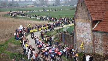 Sector de pavés de la París-Roubaix.