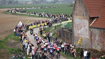 Sector de pavés de la París-Roubaix.