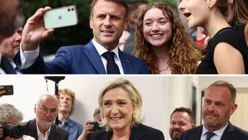 Macron y Le Pen (Canva)