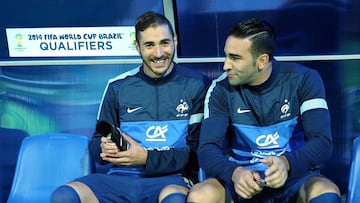 Benzema y Rami. 