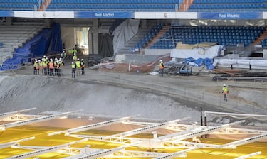 Trabajos en el césped. 

