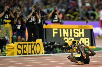 Lesión de Usain Bolt en el 4X100.