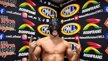 Soberano Jr., después de ganar la eliminatoria de la Leyenda Azul.