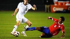 Postal del &uacute;ltimo partido de Chile ante Estados Unidos. Fue 1-1 en el The Home Depot Center de Los Angeles.