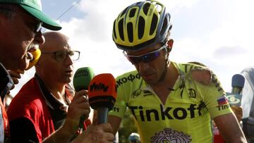 Contador: "Mi única intención era salir vivo de la etapa 8"