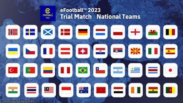 eFootball 2023 se une a la fiesta de las selecciones con más de 40 disponibles por tiempo limitado