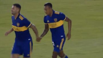 Cardona y su pase a perfecto a Villa para el gol del empate