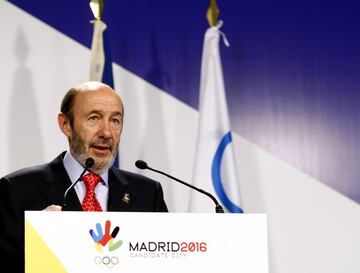 Rubalcaba en apoyo a la Candidatura Olímpica de Madrid 2016.
 