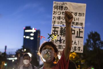 Protests Continue Against The Tokyo Olympic Games.