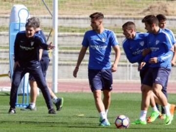 Michel durante el entrenamiento. 