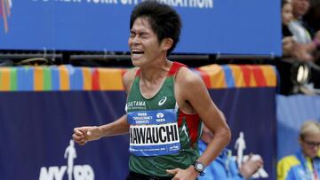 Yuki Kawauchi fue tercero en la maratón de Gold Coast (Australia).