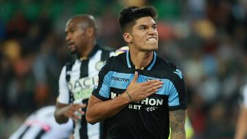 Correa celebra el gol ante la Udinese.