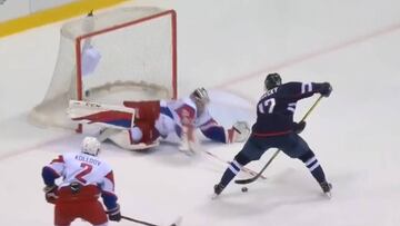 El increíble golazo de hockey sobre hielo: ¡calidad pura!