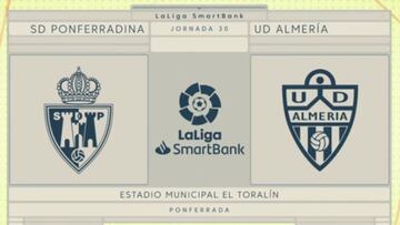 Resumen y goles del Ponferradina vs. Almería de LaLiga SmartBank